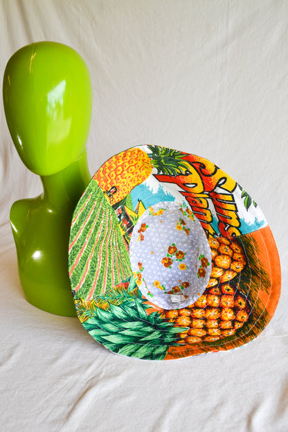 Wide Brim Hat | Pineapple | Small