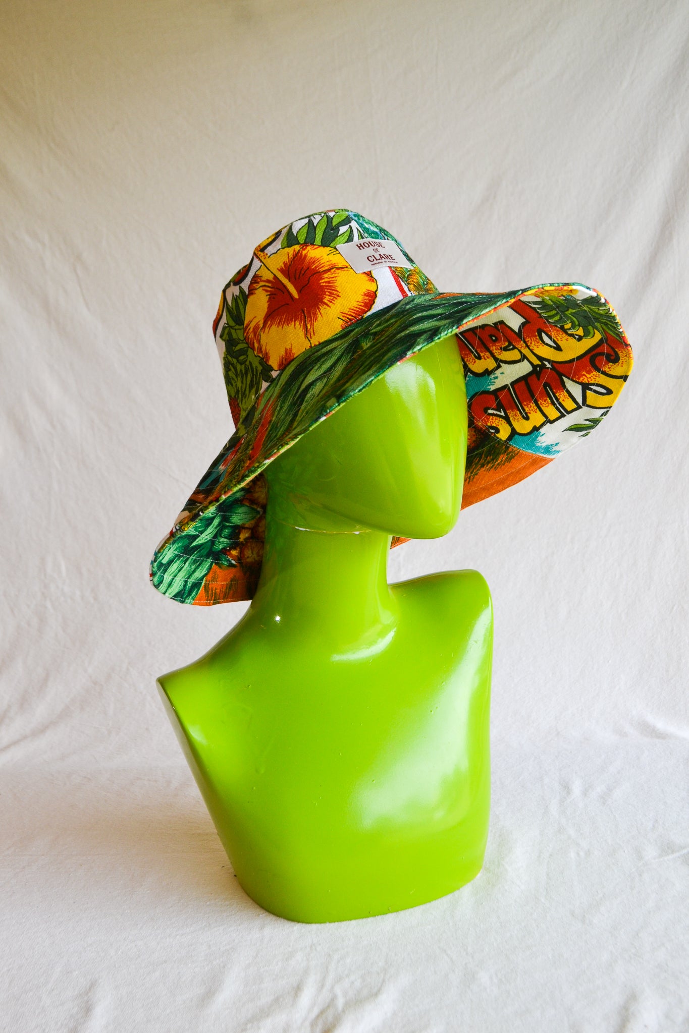 Wide Brim Hat | Pineapple | Small