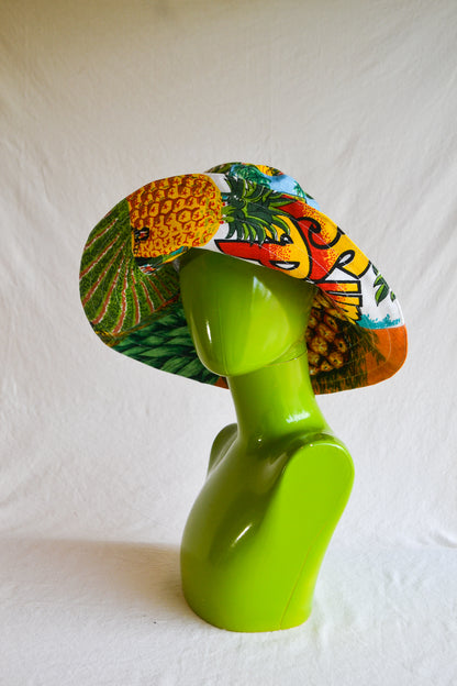 Wide Brim Hat | Pineapple | Small