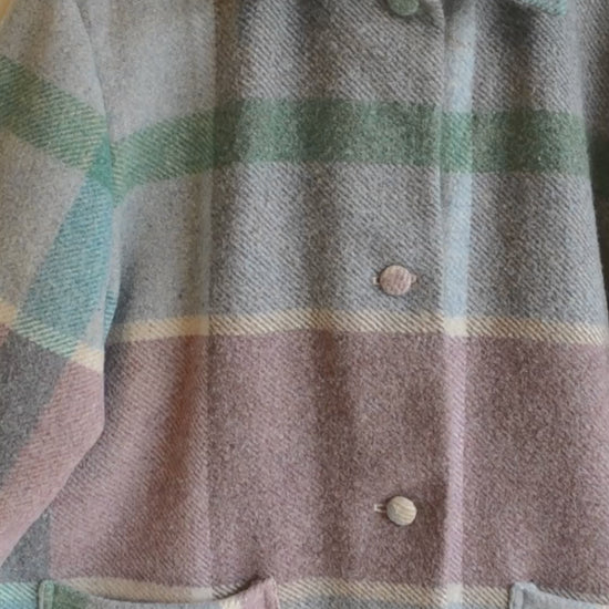 Coat | Grandad Check | Wool | Large