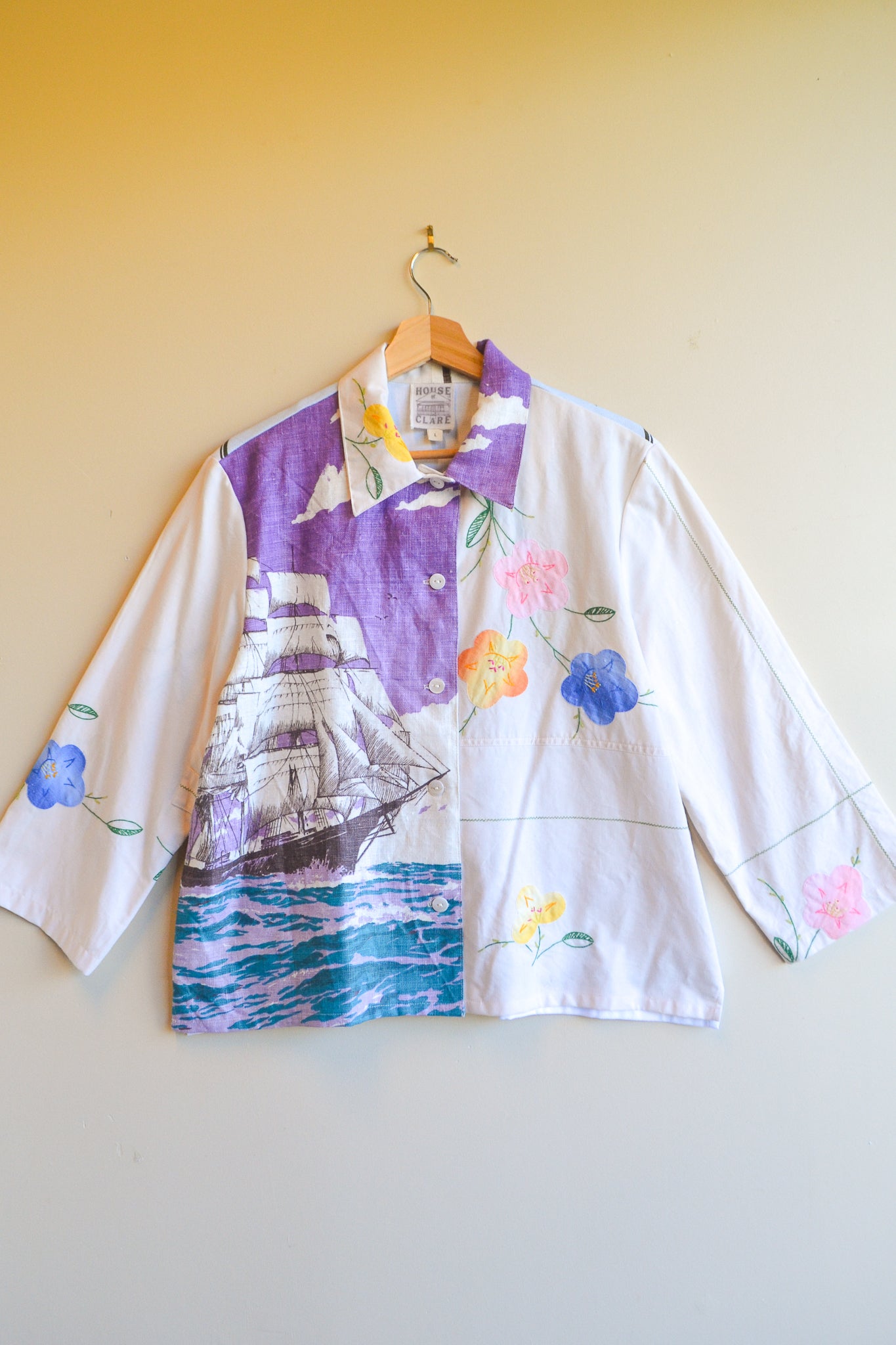 Button Up Shirt | Purple Shirt | Large