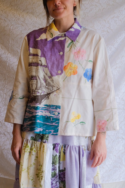Button Up Shirt | Purple Shirt | Large