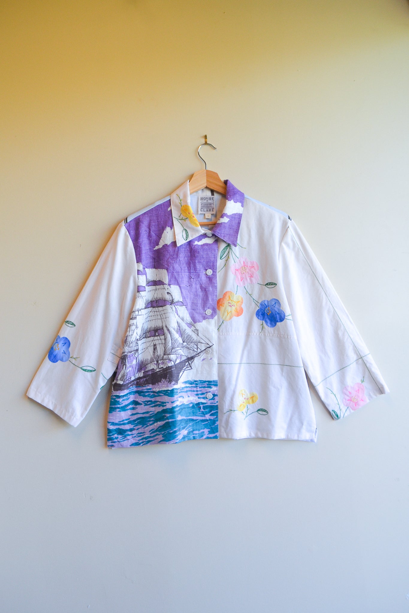 Button Up Shirt | Purple Shirt | Large