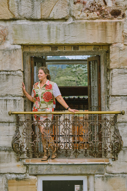 Button Up Shirt | Desert Pea | 14